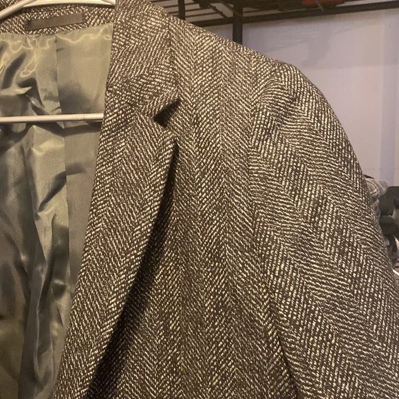 Mens wool long coat - Picture 2 of 4